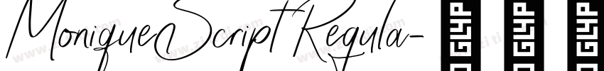 MoniqueScript Regula字体转换